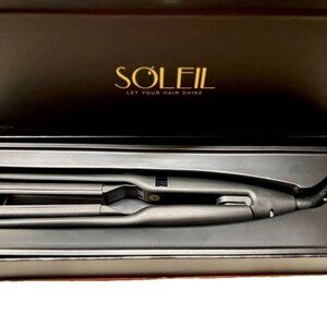 Soleil Ceramic Flat Iron Floating Plates Black "Dynamic Styler" $475